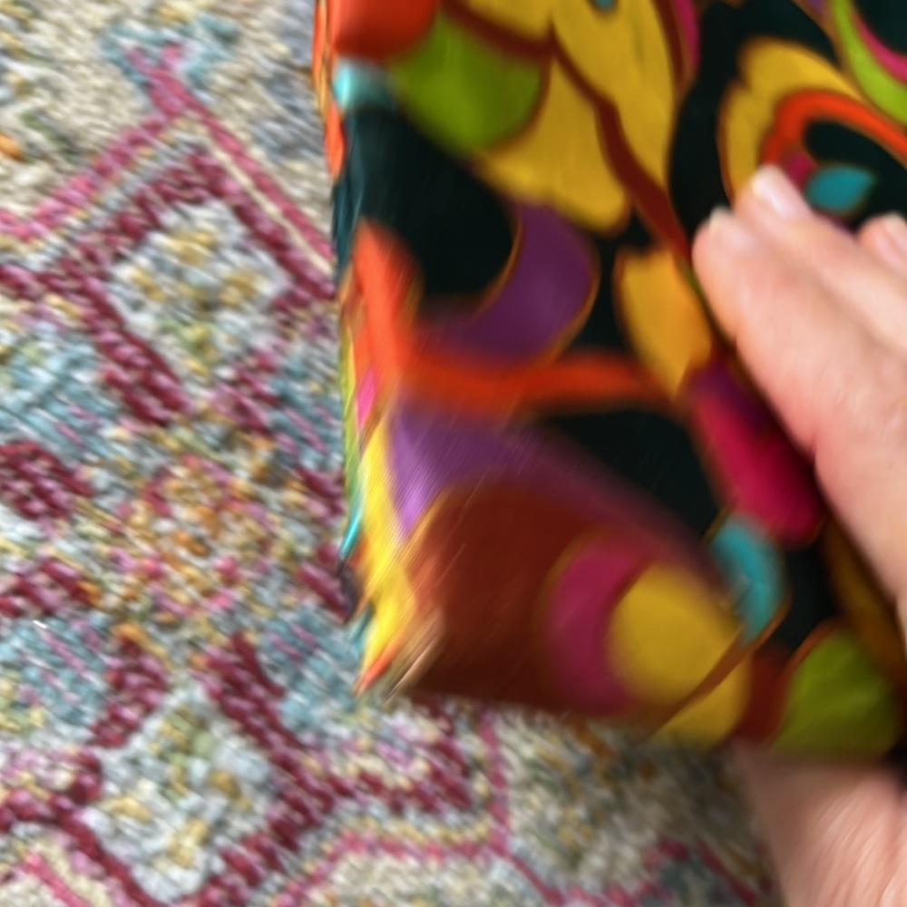 Vintage silk bag can be short or shopper shown in pics with measurements cool! - Picture 12 of 12